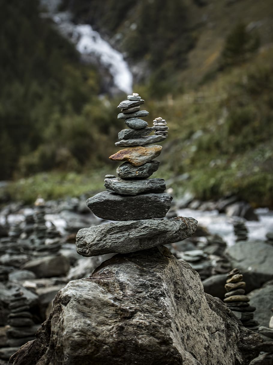 stone tower, balance, meditation, stones, relaxation, zen, rest, tower, meditate, patience