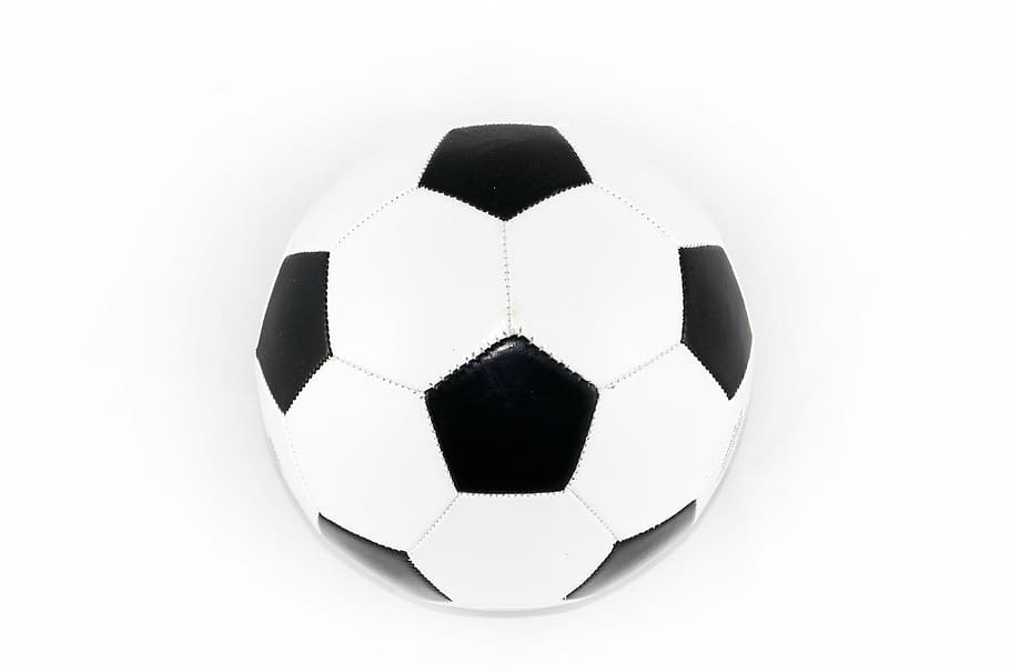 black, white, football, the ball, sport, game, soccer, soccer Ball, ball, football - Ball