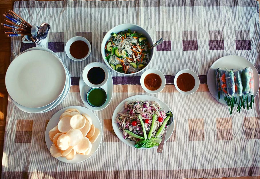 table, food, vietnam, vietnamese, dinner, eat, yum, dish, cook, meal