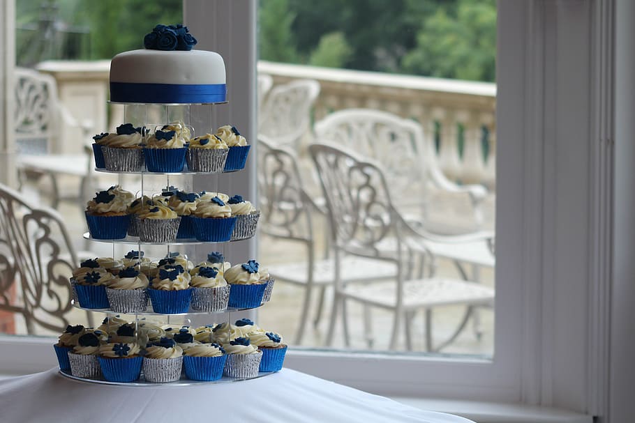 5-tier, 5- tier desert rack, kue, cupcakes, pernikahan, kue pernikahan, manis, makanan, pink, hiasan