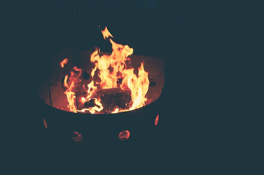 fotografia, fogo, queima, fogueira, lareira, chamas, fogo - fenômeno natural, chama, calor - temperatura, brilhando