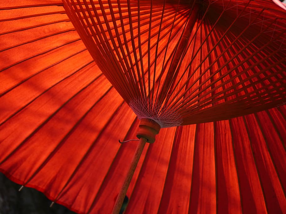 赤, 紙油傘の壁紙, 日本, 傘, 茶, k, バンガサホワイト, 文化, アジア, パラソル