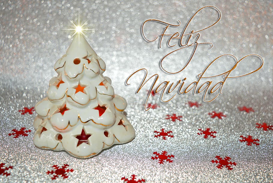 クリスマスモチーフ, クリスマスの挨拶, フェリスナヴィダード, クリスマス, シルバー, 背景, グリーティングカード, クリスマスの装飾, お祝い, 休日
