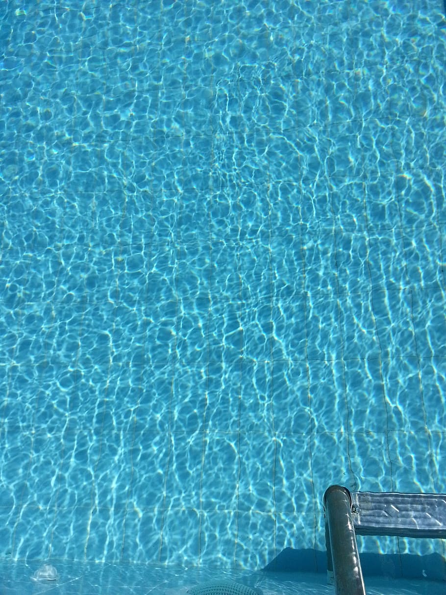 Swimming Pool, Water, Wave, Pattern, swim, water, wave pattern, sun reflection, summer, holiday, holidays