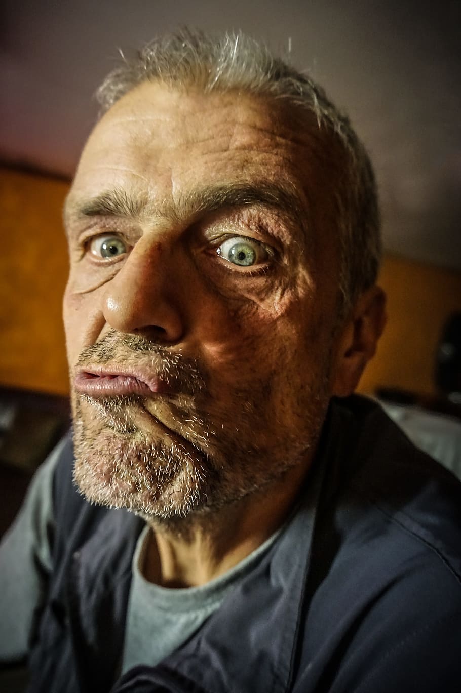 Fash, Man, Old, Scary, Scare, funny, spooky, senior adult, one senior man only, only men