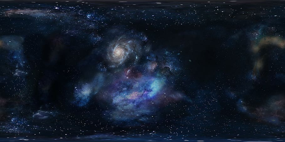 ungu, itik, putih, galaksi, ruang, panorama, kosmos, langit, sudut lebar, alam semesta