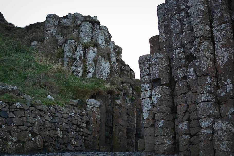 giant's causeway, northern ireland, rocks, rock formation, nature, unseco, history, the past, architecture, ancient