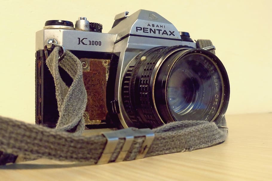 camera, analog, pentax, photography, retro, asahi pentax k1000, camera - photographic equipment, technology, retro styled, photography themes
