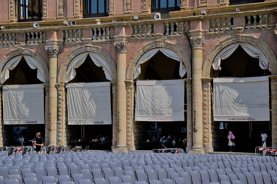 italy, rimini, cinema, heat, square, built structure, architecture, building exterior, arch, building