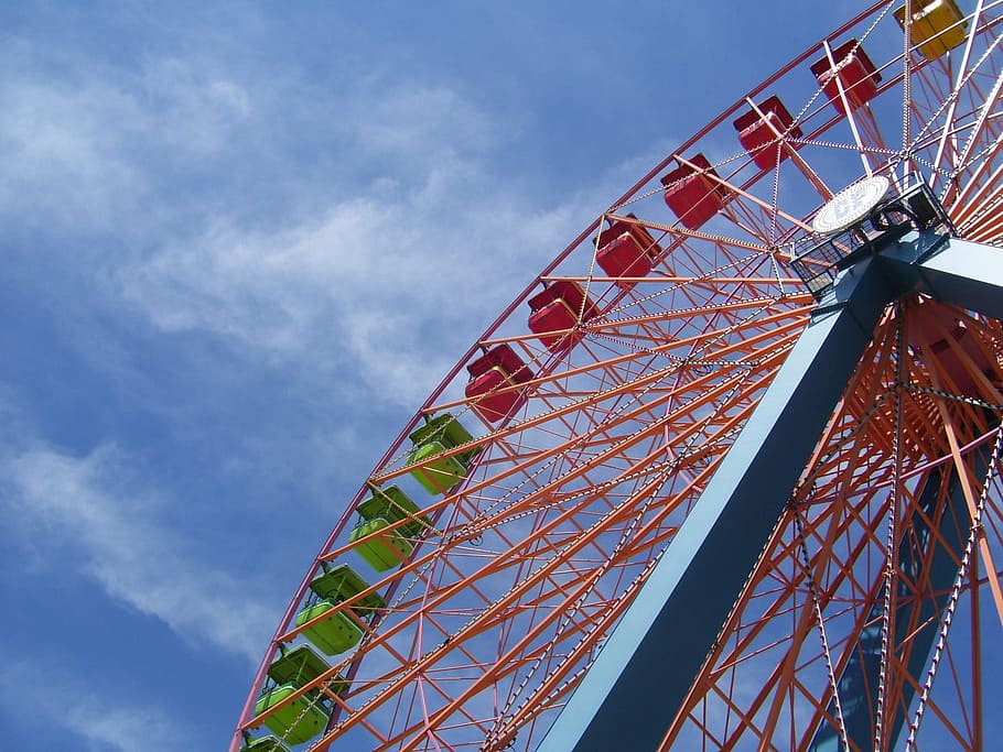 ferris, wheel, Ferris Wheel, Cedar Point, amusement park, sky, amusement, park, fun, fair