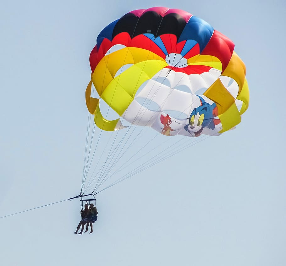 Parachute, Paragliding, Cat And Mouse, balloon, sky, sport, activity, vacation, recreation, summer
