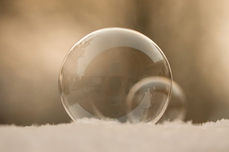 burbuja de jabón, burbuja de hielo, nieve, invierno, bola, congelado, frío, bola de escarcha, invernal, burbuja congelada