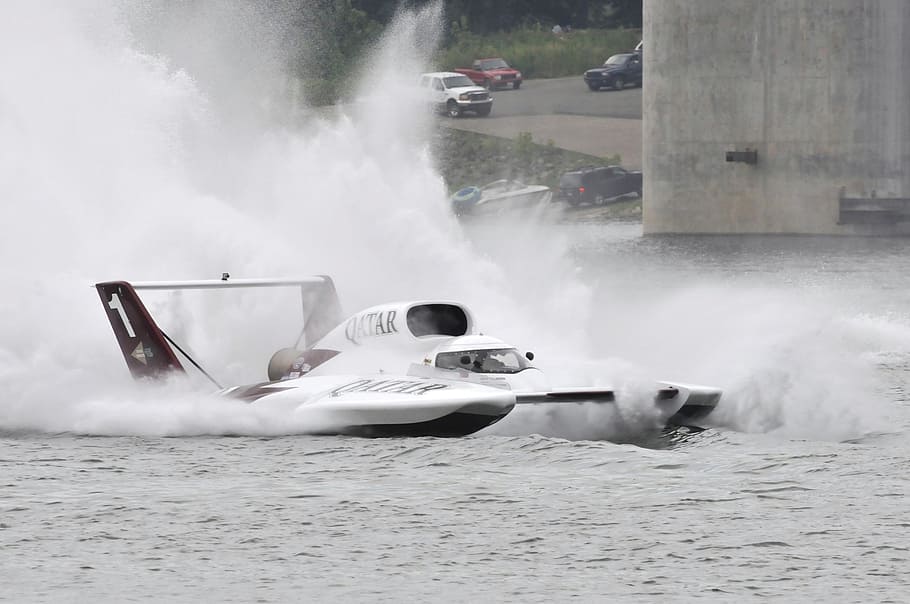 hydro racing, boat, water, speed, fast, hydroplane, powerboat, sport, competition, race
