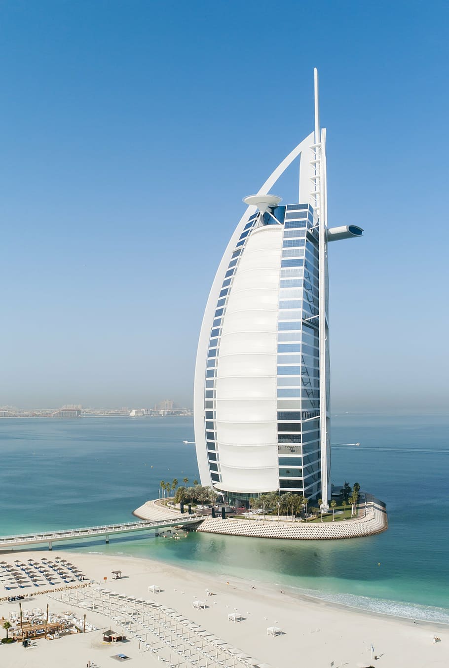 Burj Al Arab, Dubai, Diurna, Hotel, Praia, Paraíso, Costa, Turismo, Negócios, Arquitetura moderna