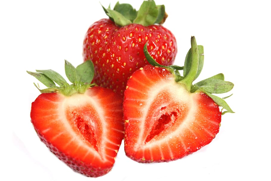 sliced strawberries, sliced, Strawberries, strawberry, red, fruit, food, healthy, summer, diet