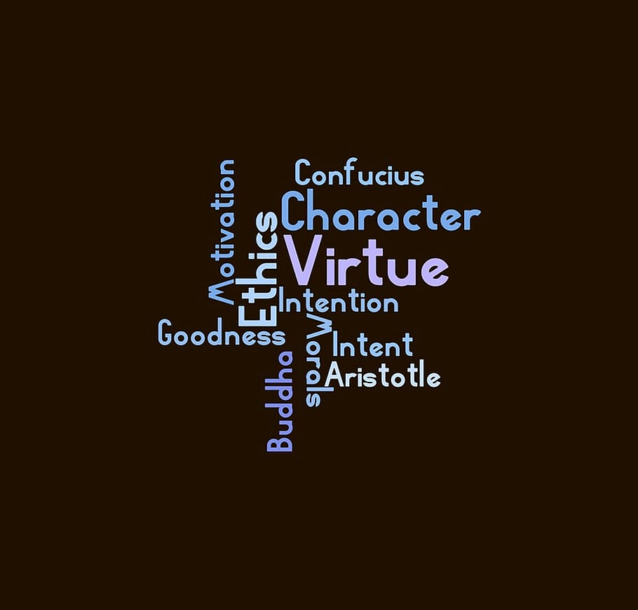 単語の雲, デジタル, 壁紙, 倫理, wordcloud, 美徳, 新しいフォント, メッセージ, ロゴ, 孔子の引用