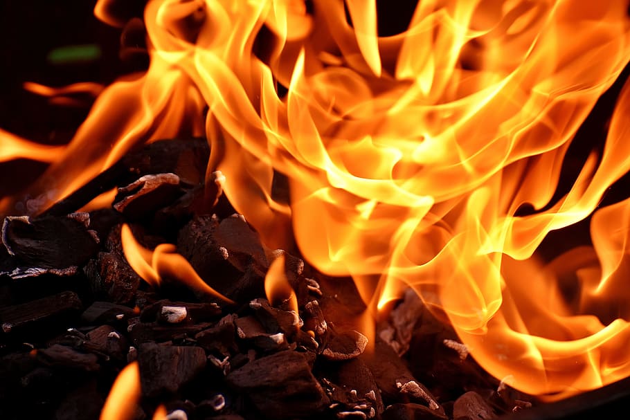 api], api, karbon, bakar, panas, suasana hati, api unggun, perapian, panggangan, pembakaran