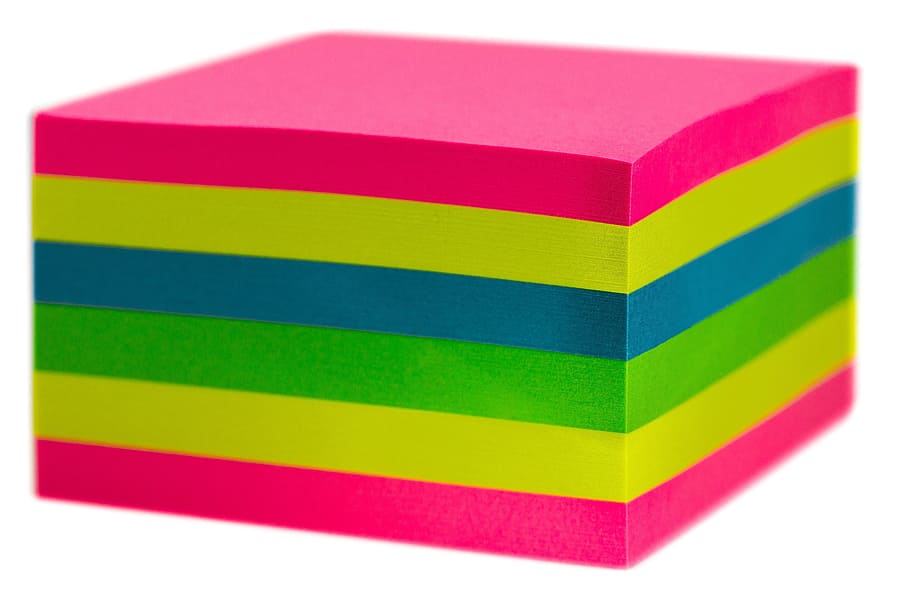 multicolored sticky notes, postit, post it, note, list, sticky notes, stickies, adhesive note, sticky note, notes