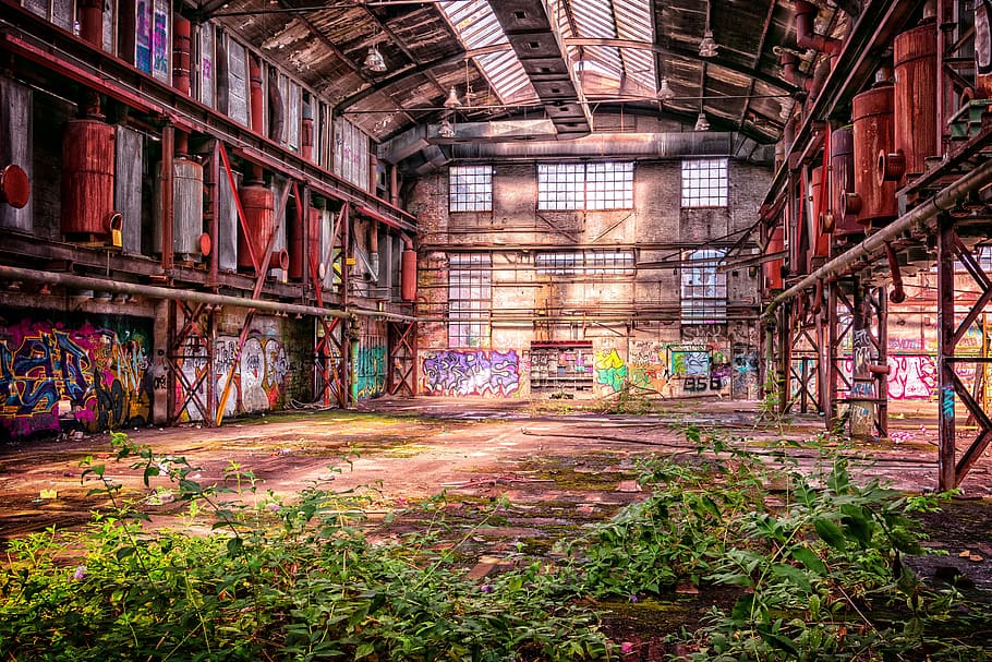 photography, empty, building, lost place, factory, factory building, atmosphere, run down, weathered, forget