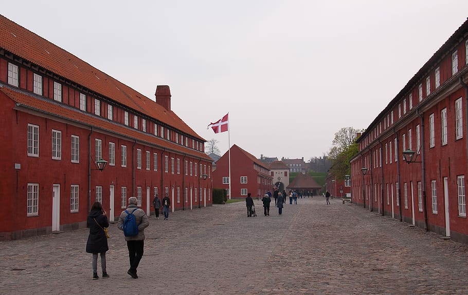 Citadel, Buildings, the citadel, red, military, copenhagen, denmark, danish, capital, nordic