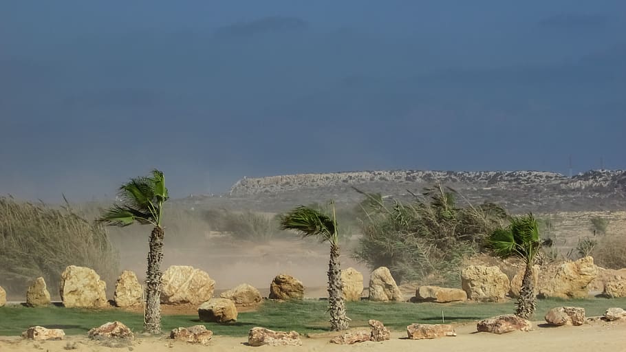 vento, poeira, clima, ventoso, ar, tempestade de areia, chipre, scenics - natureza, beleza na natureza, rocha