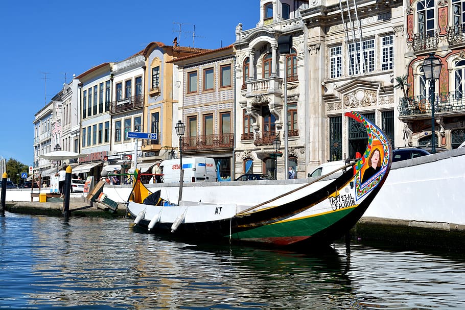 Aveiro, Portugal, Portuguese, Venice, aveiro, portugal, portuguese venice, boats, rio, nautical vessel, canal