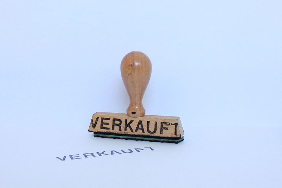 stamp, wood stamp, sold, office, studio shot, text, indoors, wood - material, communication, single word