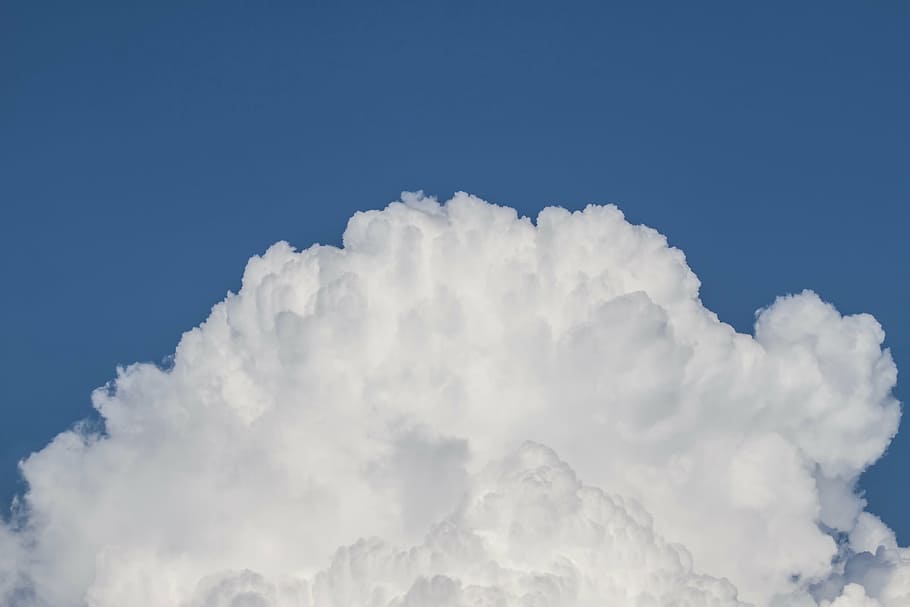 雲, 雲の形, 雲山, 積雲, 雷雨, 空, 自然, 青, 天気, 日