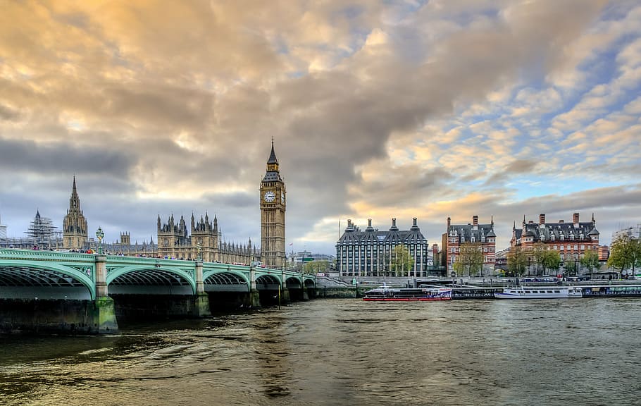 big, ben, daytime, london, victoria, big ben, victoria bridge, england, uk, landmark