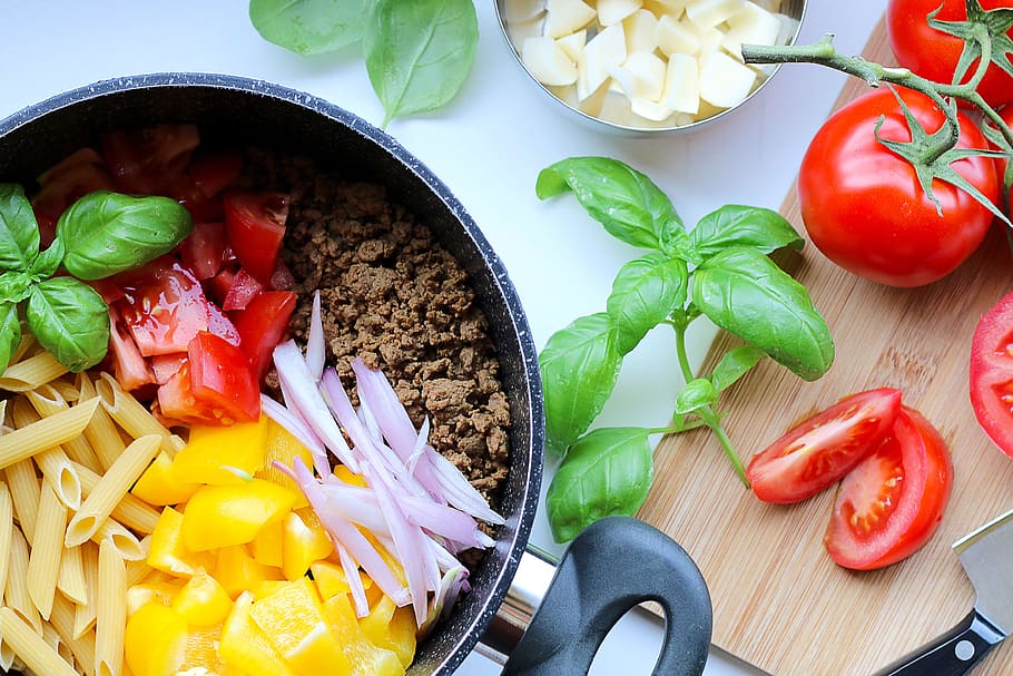 vegan, pasta, cooking, meal, dinner, home, homemade, food, edible, healthy