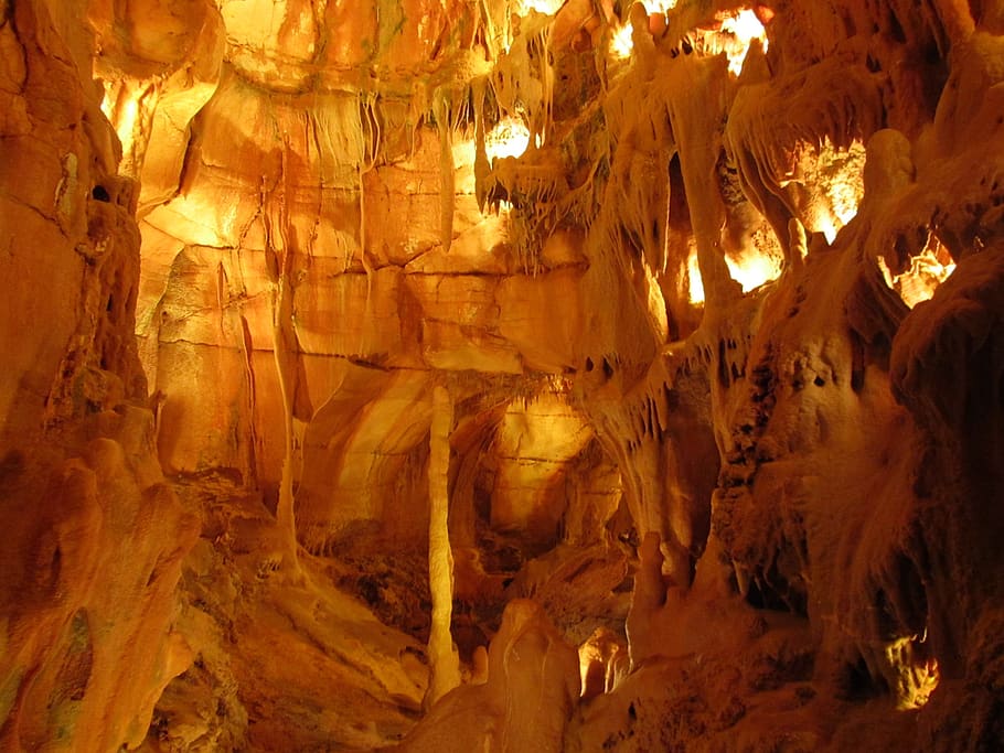 cave, stalactites, stalagmites, stalactite, geology, illuminated, physical geography, indoors, rock, rock formation