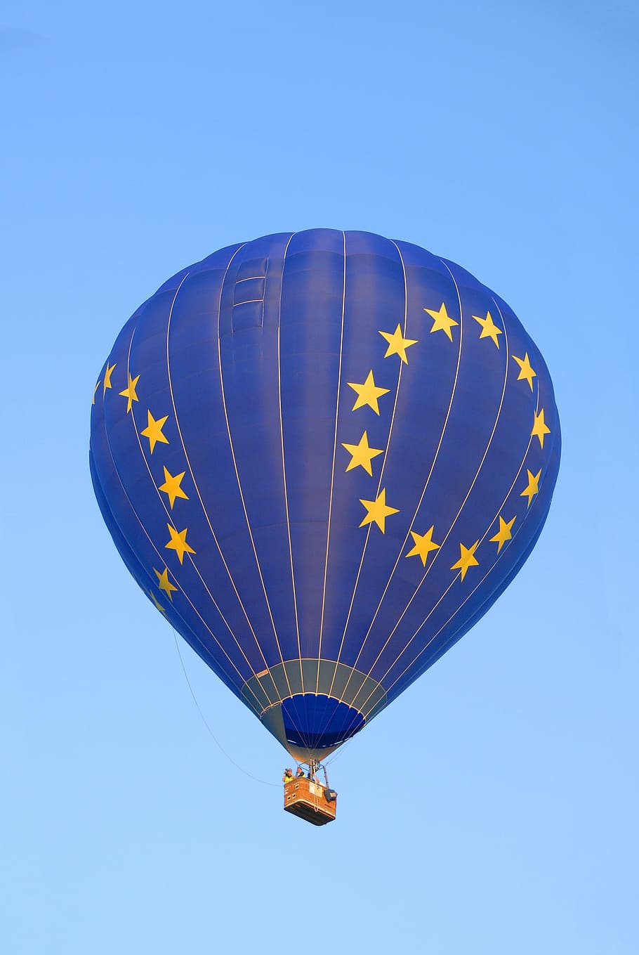 blue, hot, air ballon, Hot-Air Ballooning, Sky, air, ball, region, lorraine, europe