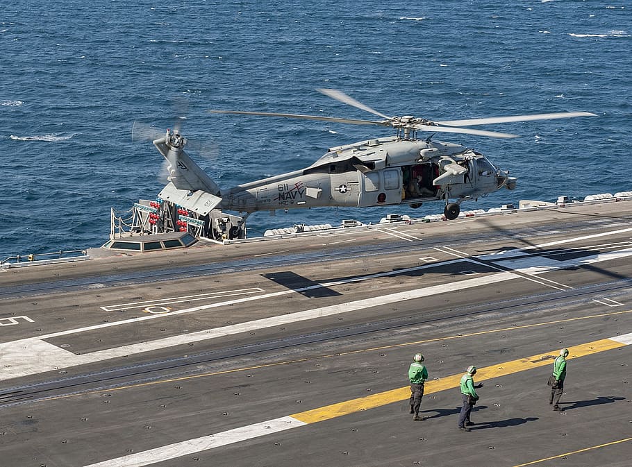 mh-60s seahawk, usn, united states navy, helicopter, takeoff, transportation, military, navy, shipping, mode of transportation