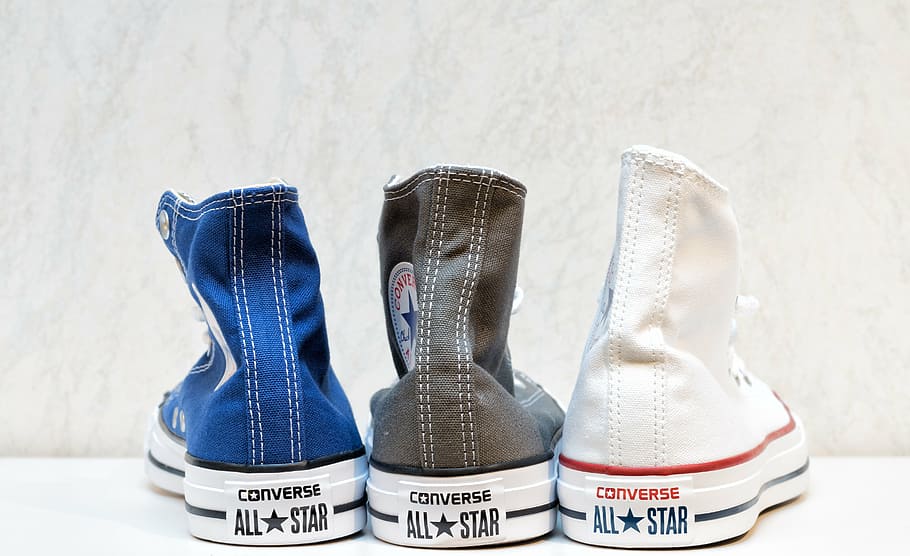 azul, marrón, blanco, converse, all-star, zapatillas altas, converse all star, all star, zapatos, calzado deportivo