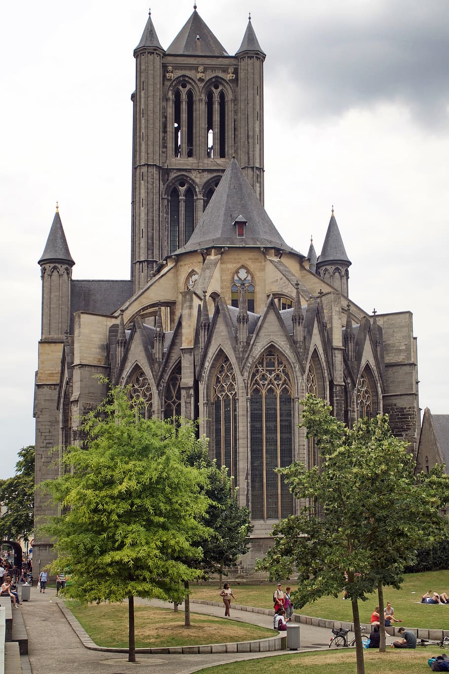 gereja st nicholas, gereja, gent, schelde gotik, belgium, gereja paroki, Arsitektur, struktur yang dibangun, eksterior bangunan, tempat beribadah