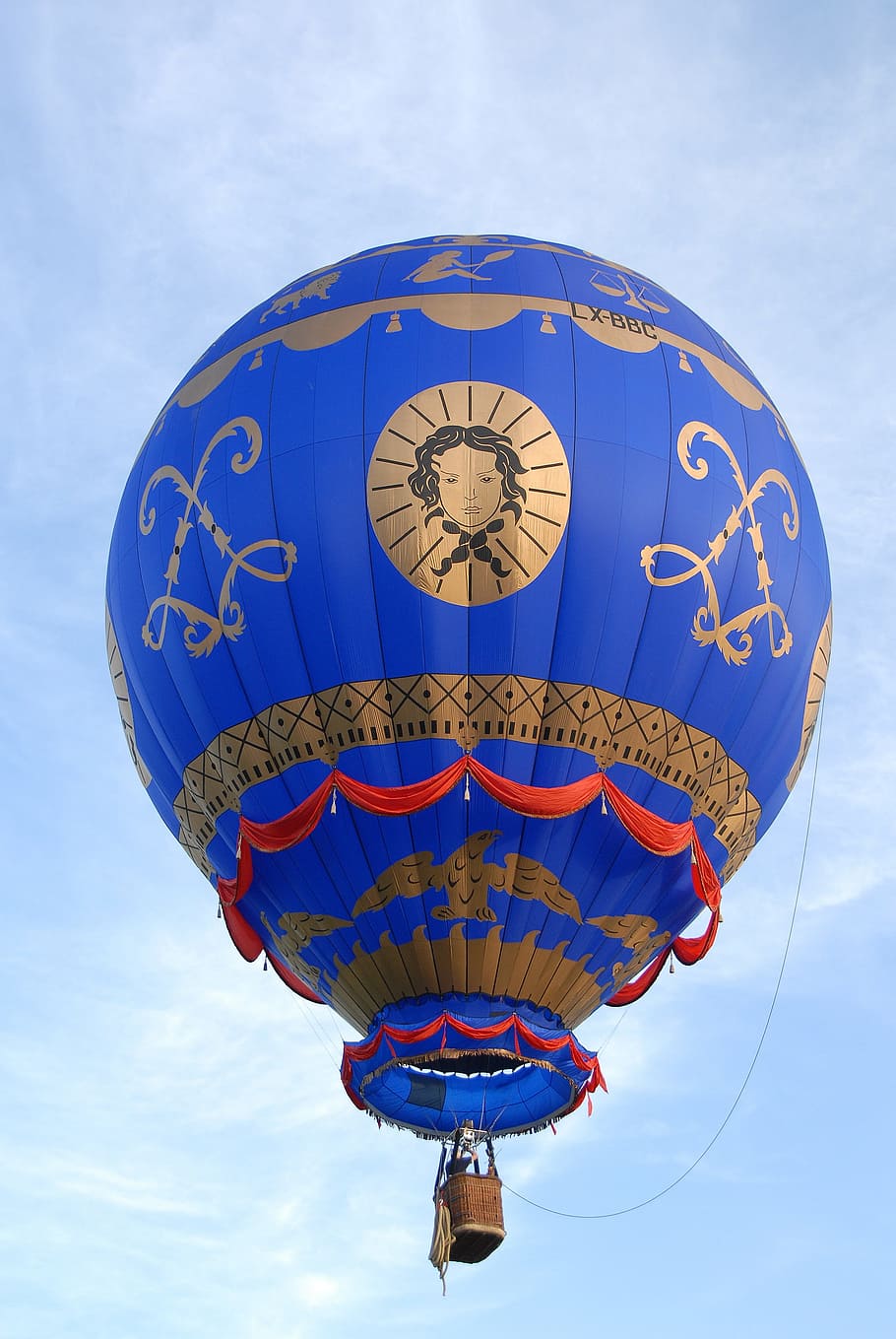 hot-air ballooning, ball, sky, blue, flight, travel, dom, air, hot air ballooning, aerostat