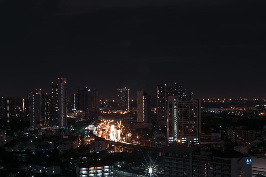 bangkok, night, thailand, city, asia, cityscape, metropolis, building, downtown, urban - Pxfuel