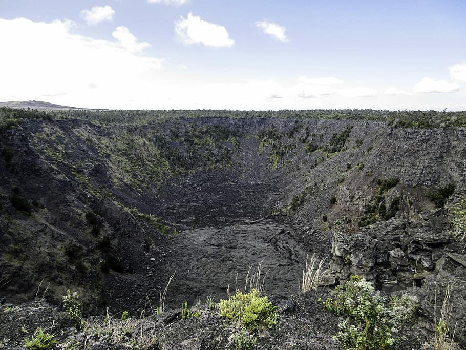 pauahi crater, hawaii volcanoes, national, park, Pauahi, Crater, Hawaii Volcanoes National Park, photos, hawaii, public domain