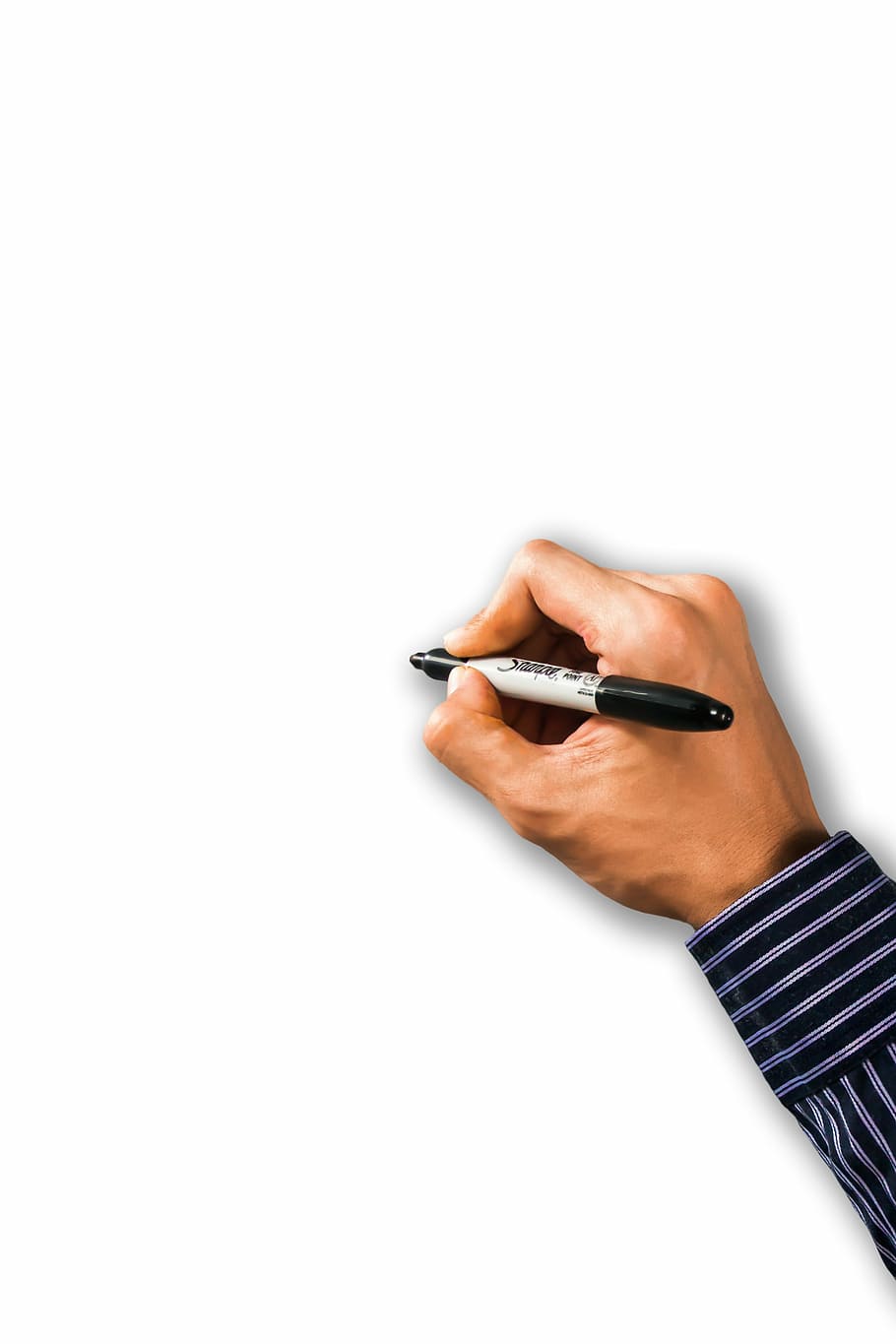 pessoa, exploração, marcador, branco, superfície, psd, escrevendo mão, escrever, escrevendo, escrita à mão
