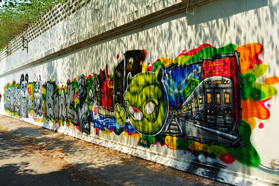 graffiti, wall art, wall, urban, youth, young, culture, paint, spray, city