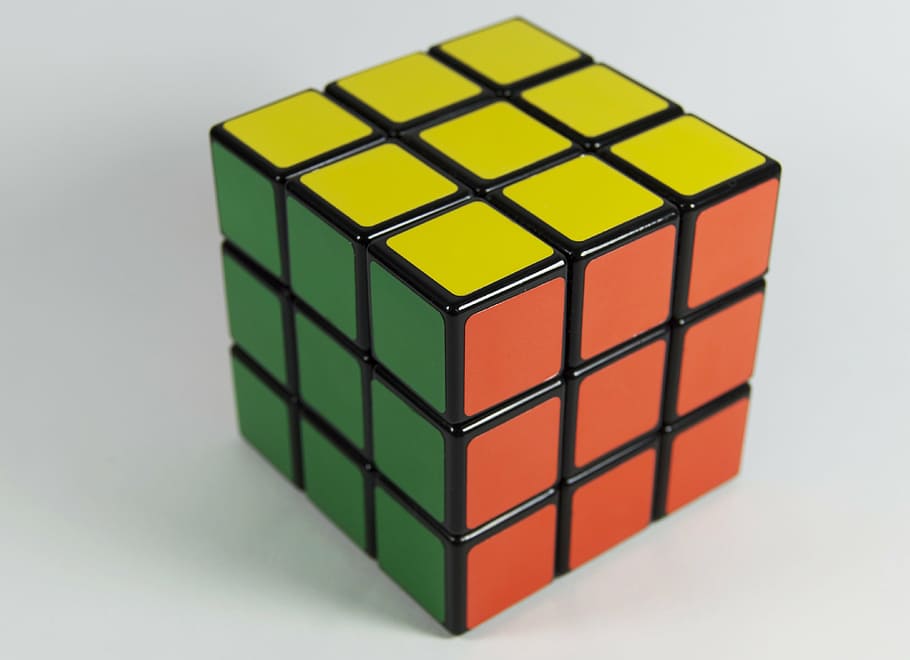 3x3, magia, cubo, juguete, matemáticas, colorido, juego, color, problema, solución