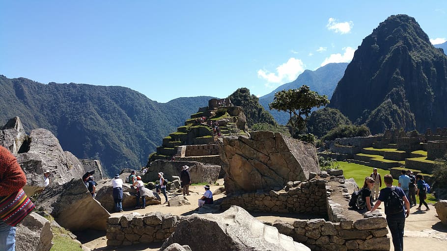 Machu Picchu, Peru, Inca, tengara, kuno, pariwisata, gunung, Tempat terkenal, di luar ruangan, Ruin tua
