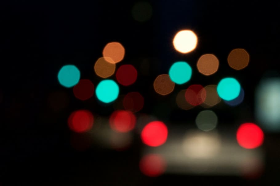 bokeh, background, city lights, abstract, blurred, downtown, city street, defocused, night, backgrounds