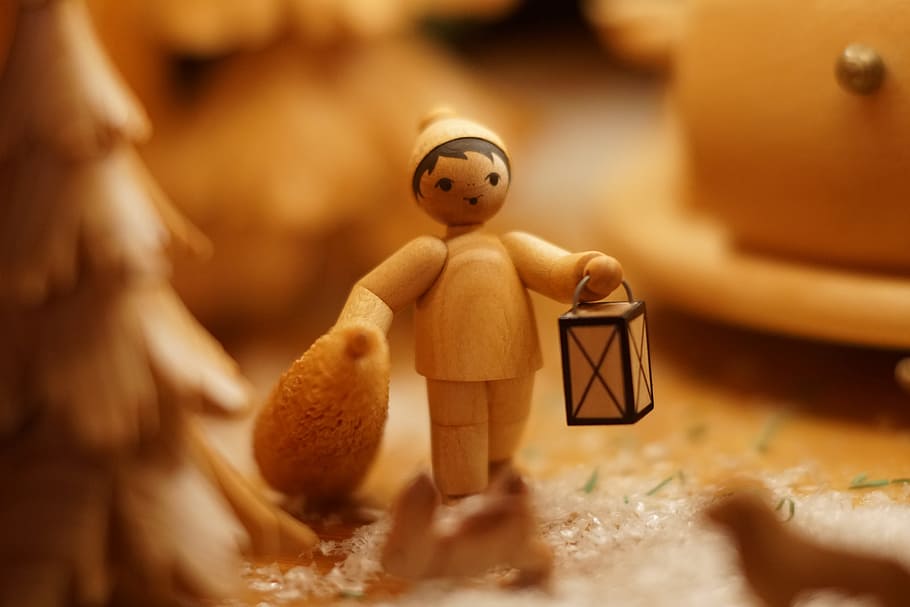 wood, christmas, decoration, ore mountains, figure, lantern, human representation, figurine, male likeness, art and craft