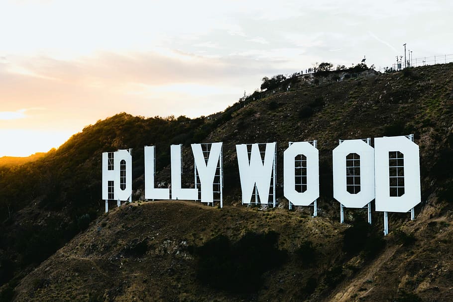 bukit, Hollywood, Los Angeles, California, foto, domain publik, tanda, Amerika Serikat, alam, luar ruangan