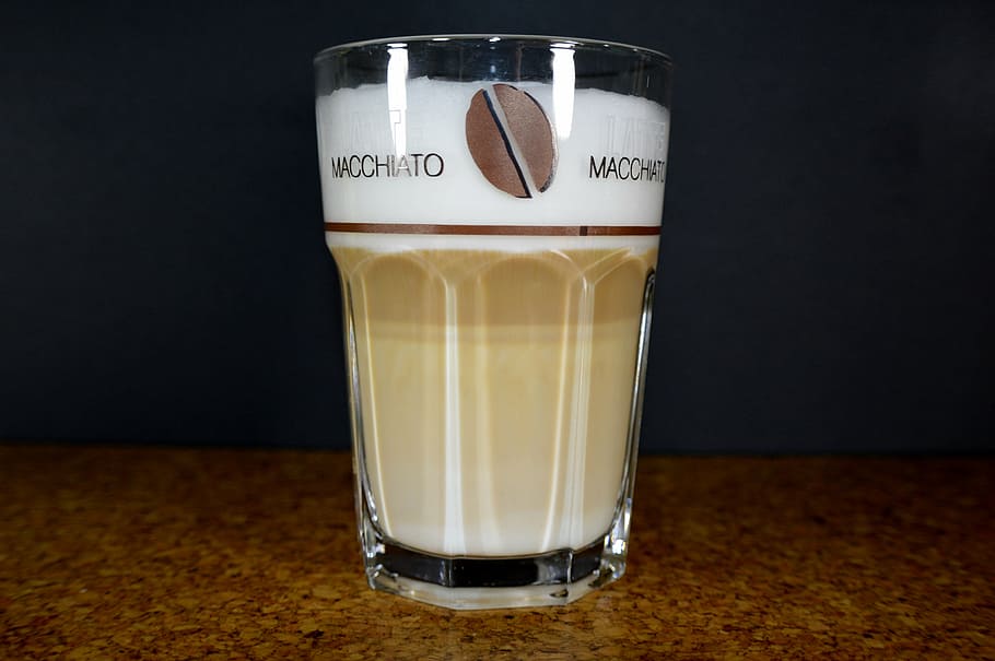 coffee, glass, benefit from, drink, latte macchiato, foam, food and drink, indoors, refreshment, drinking glass