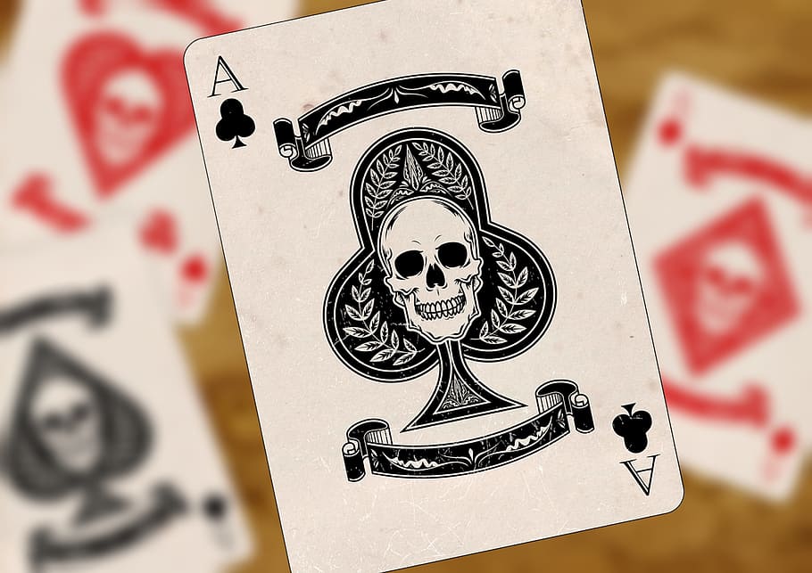 ace playing card, Ace, playing card, playing cards, heart, cross, pik, diamonds, card game, skat
