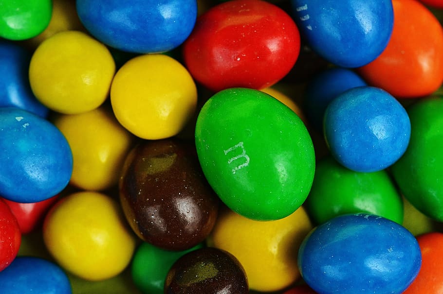 m and m, sweetness, delicious, m m's, color, fun, colorful, chocolate, chocolate lentils, multi colored