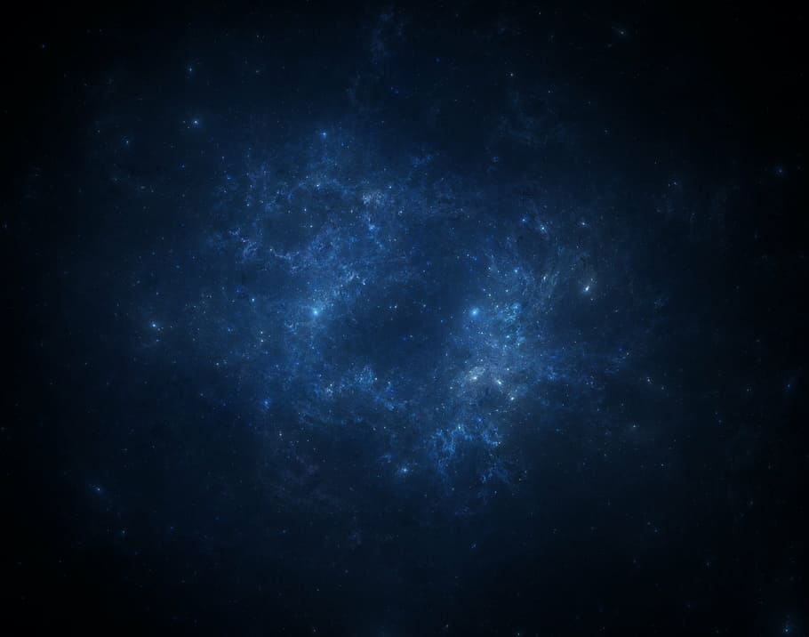 galáxia, nebulosa, espaço, estrelas, ficção científica, uso de pesquisa, universo, cosmo, azul, fantasia