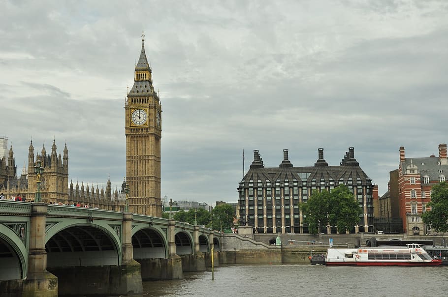 Big Ben, Londres, Elizabeth Tower, Reino Unido, Inglaterra, ciudad, río Támesis, Westminster, puente, Londres - Inglaterra